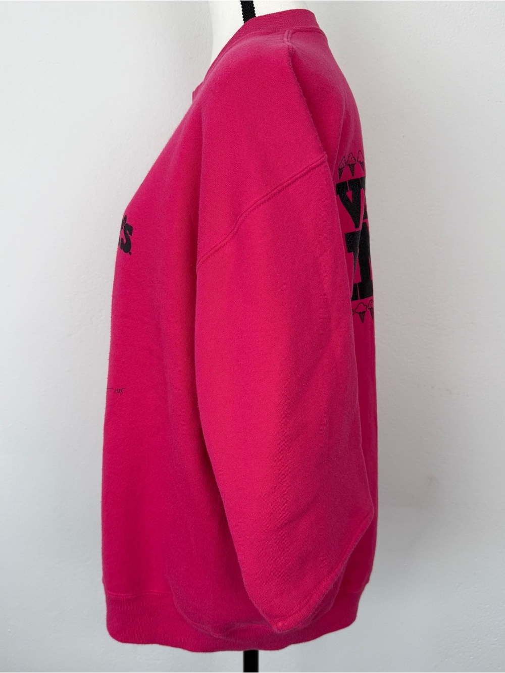 Vintage Ben & Jerry's Size XL Pink Cow Vermont's Finest Sweatshirt - Picture 4 of 9